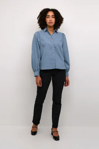 Langarm - Hemd Regular fit Celestrial Blue