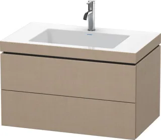 Duravit L-Cube c-bonded Set wandhängend Leinen Matt 800x480x500 mm - LC6927O7575 LC6927O7575