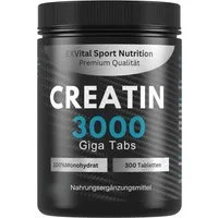 Creatin 3000 Giga Tabs, workout booster, 3450mg Kreatin Monohydrat Tabletten, 345 g