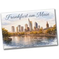 speecheese Magnet Frankfurt am Main Skyline Wolkenkratzern und historische Altstadt