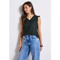 STREET ONE Shirttop mit Häkeldetails