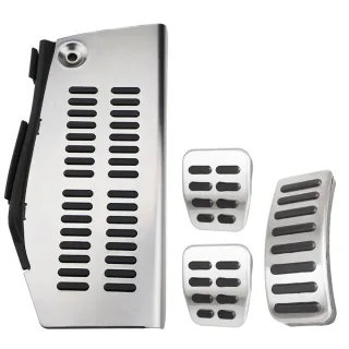 Sport Pedale + Fußstütze (Hand- Schaltung) in Schwarz / Silber für VW Golf 4 IV MK4 Bora New Beetle