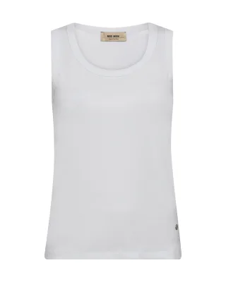 MOS MOSH - MMCasa Rib Foil Tank Top white - Gr. - L