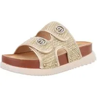Ital-Design Stilvolle Komfortsandalen für entspannte Tage Plateausandaletten (89323180) Keilabsatz/Wedge Keilsandaletten in Gold