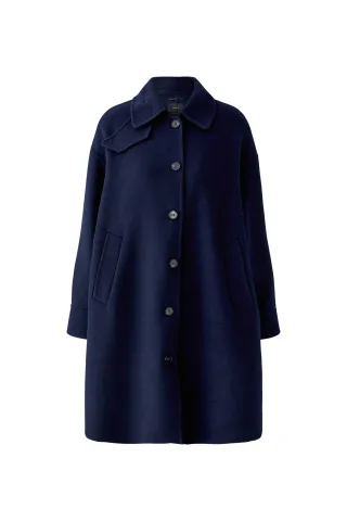 Oui - Wollmantel darkblue - Gr. - 36