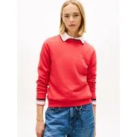Tommy Jeans Sweatshirt TJW REG S FLAG CREW mit Logostickerei, Regular Fit