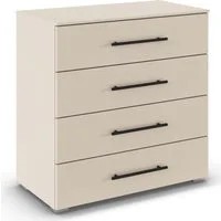 OTTO home Schubkastenkommode Kommode Sideboard Schubladenkommode Schlafzimmerkommode AVOLA (Breite 80 cm inkl. SOFT-CLOSE-FUNKTION mit Dekorfront), vier große und geräumige Schubladen mit viel Stauraum MADE IN GERMANY