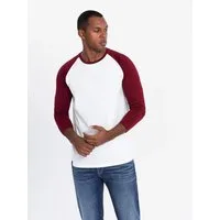 OMBRE Longsleeve Longsleeve für Männer mit kontrastierenden Raglanärmeln