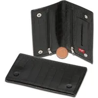 Coumo Tabakbeutel Tabaktasche, Drehertasche Schlangenlederoptik Schwarz