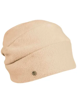 Mütze Polyester Strickmütze beige - Gr. - OS