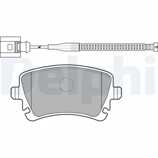Delphi Bremsbel?ge hinten Audi A4 A6 A8 VW Phaeton