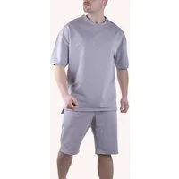 Megaman Jeans Freizeitanzug Herren Outdoor Sportanzug Freizeitanzug Trainingsanzug Fitness (Spar-Set, Hose mit T-Shirt), Bestehend aus Hose und T-Shirt