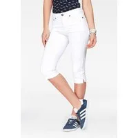Arizona Caprijeans mit Schlitz am Saum schmale Passform, mit stylischen Nieten, hohe Taille