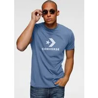 Converse T-Shirt UNISEX CONVERSE GO-TO STAR CHEVRON LOGO STANDARD FIT T-SHIRT mit eingefasster Kante am Rundhalsausschnitt, Kurzarm-Design