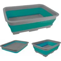 HIT Trading Waschbecken WASCHBECKEN faltbar PP Spülschüssel Faltschüssel 88 (Grün), platzsparend Campingschüssel Camping