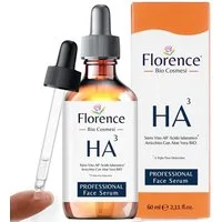 Florence Organics Gesichtsserum Bio Hyaluron 60ml – Mit Hyaluronsäure, Vitamin C & Aloe Vera mit dreifachem Molekulargewicht, mit Bio/Vegan Anti Age Inhaltsstoffen