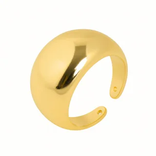 Luxenter Ring mit 18-karätiger Gelbgold-Finish – Tanys