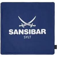 Sansibar Sylt Kissenhülle Kissenbezug Sansibar Sylt Kissenhülle, Sansibar Logo Druck, 45x45 cm, mit Logo-Schriftzug, mit verdecktem Reißverschluss