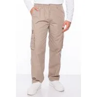 Kendindza Collection Cargohose Herren Cargohose Dehnbund Arbeitshose Rangerhose Cargo Hose Männer Gummibund elastisch, 6 Taschen