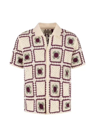 Dstrezzed - DS_Shane Crochet Shirt silver birch
