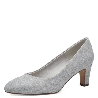 Tamaris - Da.-Pumps silver glam - Gr. - 37