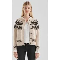 QS Cardigan Strickjacke Strickjacke mit Norwegermuster