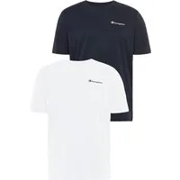 Champion T-Shirt (Packung, 2er-Pack) 2er-Pack, mit Rundhalsausschnitt, Kurzarm-Design, aus Baumwolle