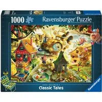 Ravensburger Puzzle Dean MacAdam: Aufgepasst, kleine Schweinchen!, 1000 Puzzleteile, Made in Germany