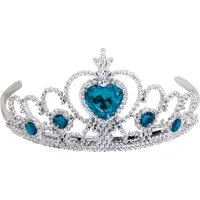 Holzspielerei Prinzessin-Kostüm Diadem farbig blau