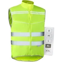 Prowiste Warnweste Fahrradweste Herren & Damen – Hohe Sichtbarkeit in Neon Gelb (Einzelartikel, 1-tlg., 1 x Bike Vest) Atmungsaktiv (Mesh) & Rückentasche – Hohe Sichtbarkeit beim Laufen