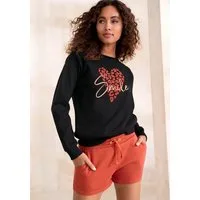 LASCANA Sweatshirt mit Herz-Leo-Druck, Loungewear