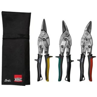 BESSEY Figuren-Scheren-Set in Rolltasche DSET16