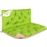 HOMECALL Dekokissen Bankauflage Sitzbankauflage Sitzkissen mit Rückenlehne (1 St), für Gartenbank, 100x98x12cm