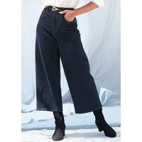 LASCANA 7/8-Jeans in modischer Culotte-Form aus Baumwoll-Denim, Straight-Leg, Sommerhose