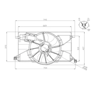 NRF K?hlerl?fter Ford C-Max Focus Grand 47959