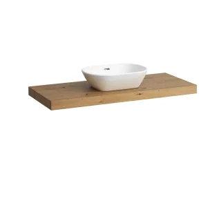 Laufen Waschtisch-Platte LANI 495x1185x65 mit Aussschnitt mittig H4046711122671