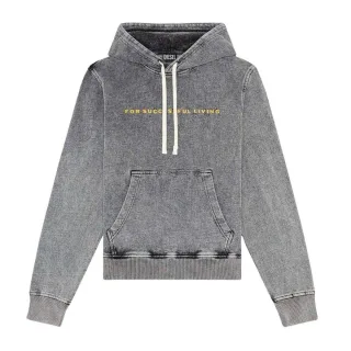 Diesel - Kapuzenpullover für Herren (Grau Ausgeblichen)