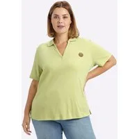 Sheego T-Shirt Poloshirt Kurzarm