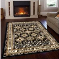 OTTO home Teppich Diantha, rechteckig, Höhe: 7 mm, Orient-Optik, mit Bordüre, Kurzflor, pflegeleicht, elegant, weich