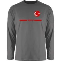 Shirtracer Rundhalsshirt Türkei Trikot Wappen, Türkiye mit Stolz, Türkisches Fan-Motiv 2026 Fussball WM Fanartikel