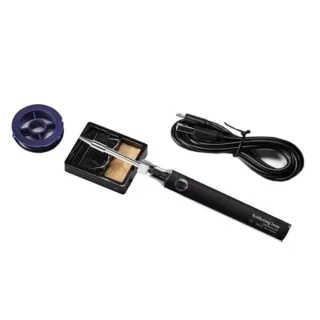 Mini USB Wireless Portable Soldering Iron Kit Rechargeable 8W USB-C Adjustable Temperature 300-450°C Complete Set for DI