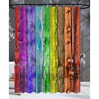 Sanilo Duschvorhang Rainbow 180 x 200 cm, 100% wasserdicht, Anti-Schimmel-Effekt, hochwertige Qualität