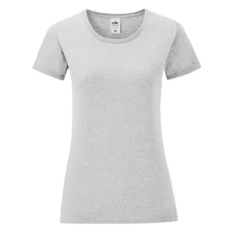 Fruit of the Loom - "Iconic" T-Shirt für Damen (Grau meliert)