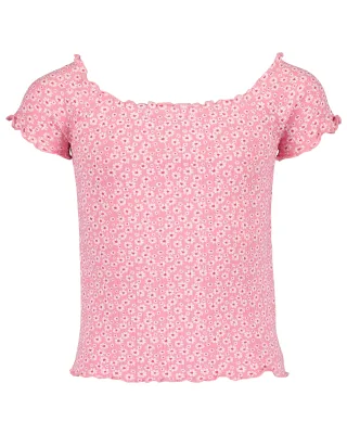 Blue Seven - Md T-Shirt, Carmen-Ausschnitt rosa - Gr. - 176