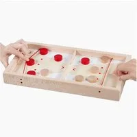 goki Spielesammlung Super Puck Brettspiel, 2 in 1, Super Puck, hervorragend für die ganze Familie
