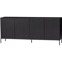 WOOOD Sideboard New Gravure, Kommode mit grafischen Relieftüren, H 85 cm x B 200 cm