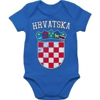 Shirtracer Shirtbody Kroatien Wappen Hrvatska Krotatisch 2026 Fussball WM Fanartikel Baby