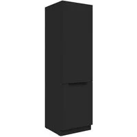 Küchen-Preisbombe Hochschrank 60 cm Küche SIENA Schwarz matt Küchenzeile Küchenblock Einbauküche