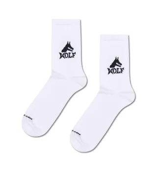 happy socks - Wolf Sneaker Sock Weiß - Gr. - 43.5