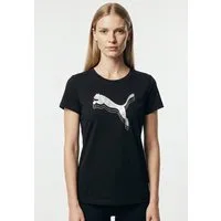 PUMA T-Shirt ESS METALLIC TEE Regular Fit, sportlicher Stil, Rundhalsausschnitt, aus Baumwolle